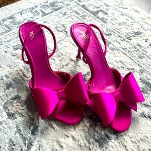 Zara Pink Bow Heel